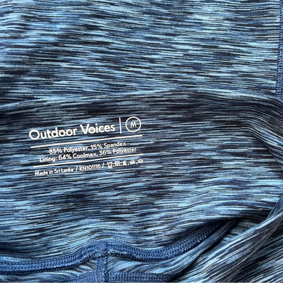 Outdoor Voices FreeForm 7/8 Leggings in Ocean size medium - Picture 6 of 6